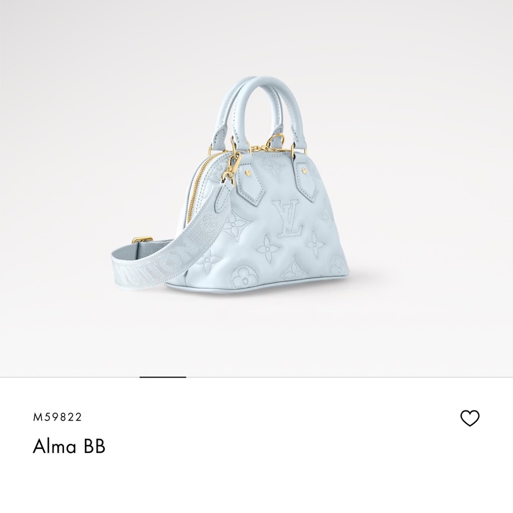 Blue Glacier Alma BB Louis Vutton. Great condition